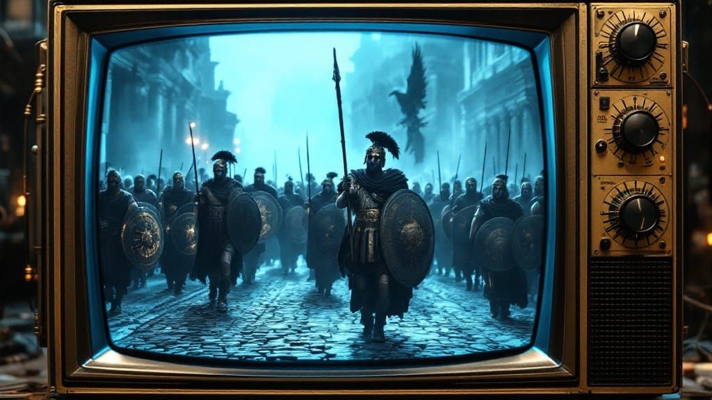 Ancient Warriors on an Antique TV Screen