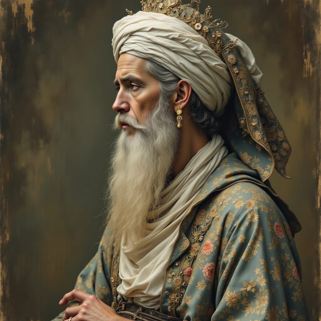 Atmospheric Portrait of Person in High Fashion