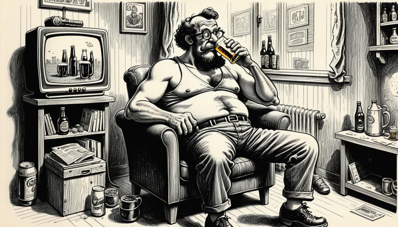 Curvy Man's Night In, Underground Comic Art