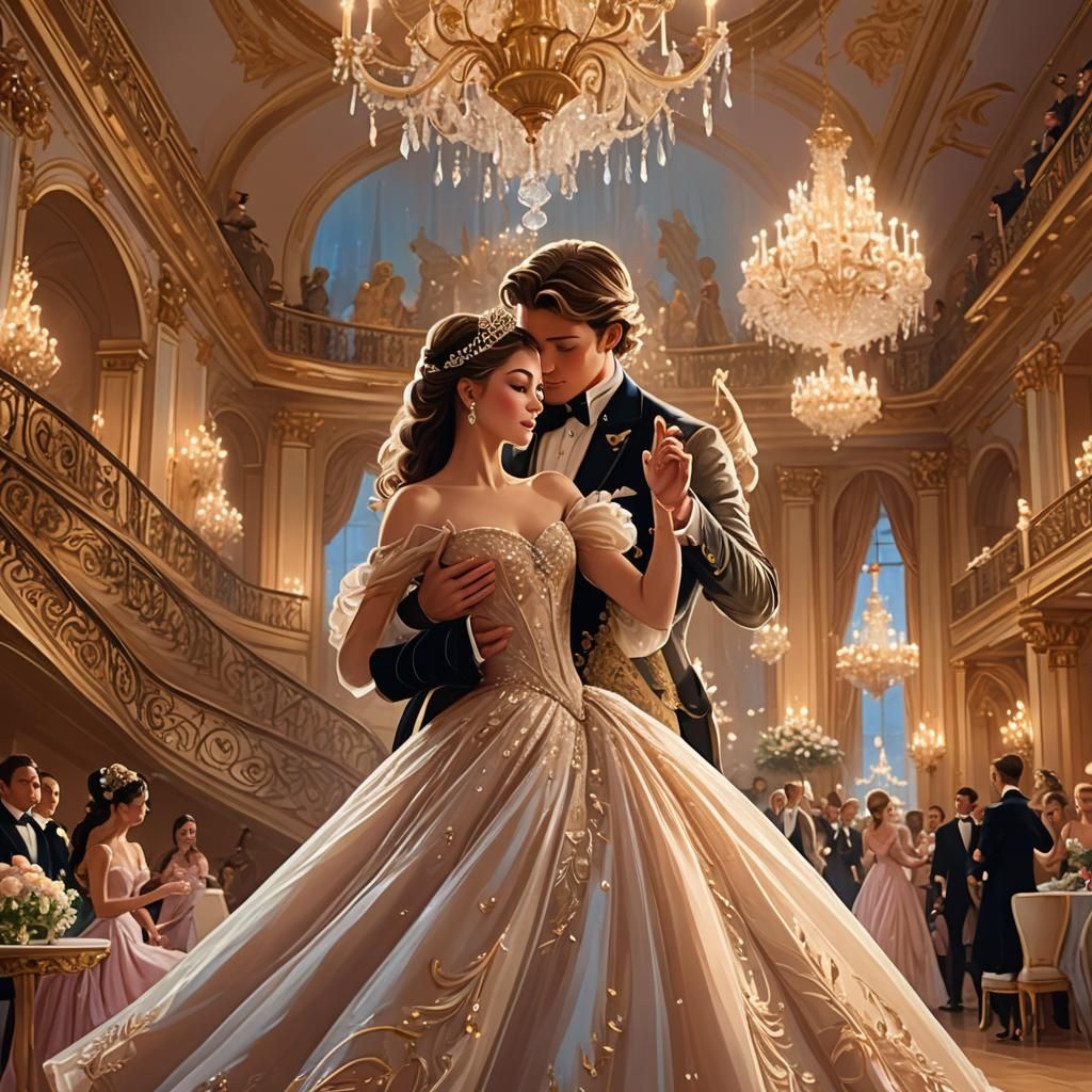 Enchanting Fairytale: Princess and Prince's Dance