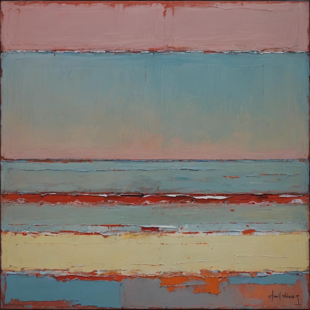 Abstract Holiday Vibes in Rothko Style