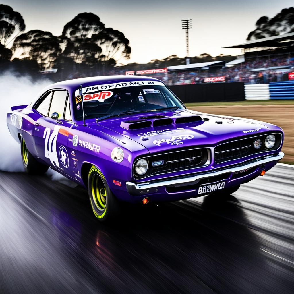 Purple Mopar Races at Bathurst