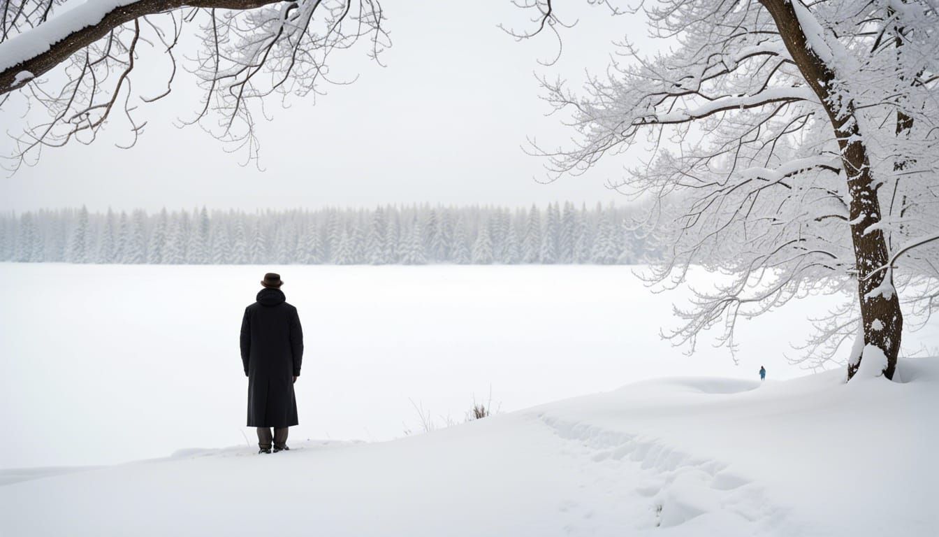 Peaceful Solitude in Winter's Embrace