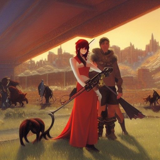 RWBY as Oil Painting by James Gurney