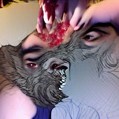 Gruesome Werewolf Transformation: Tearing Skin and Imploding...