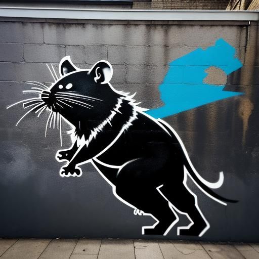 a image of Banksy wearing a fake Mustache to hide his identi...