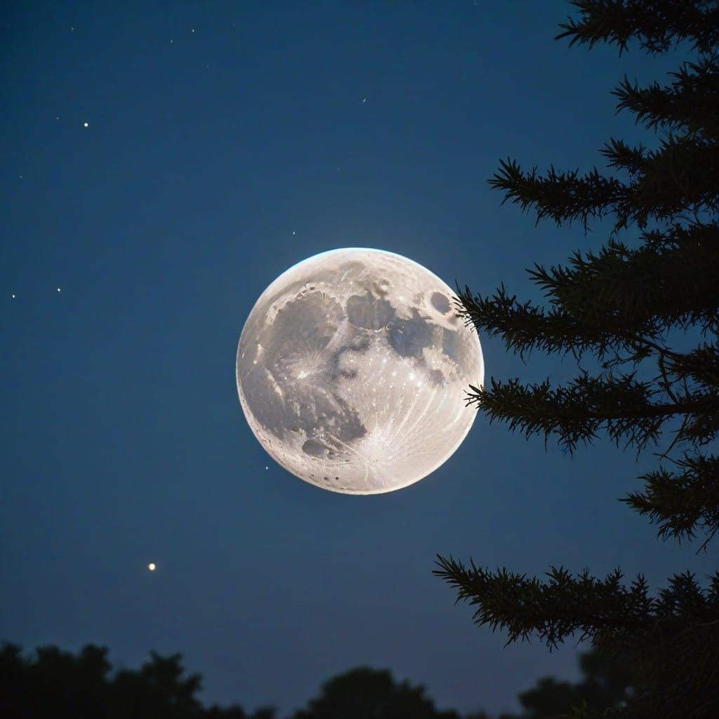 Moonrise in Stunning Bokeh Photography