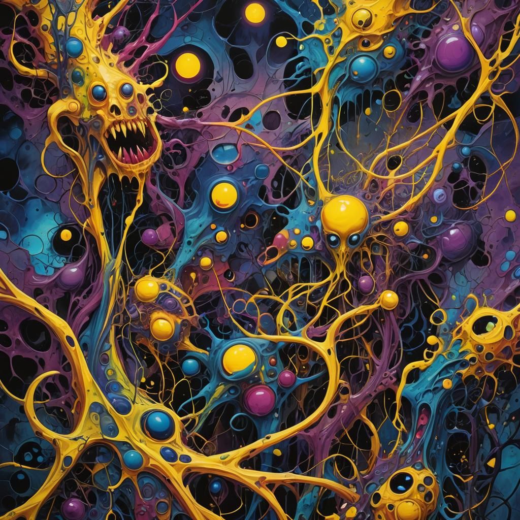 Chaotic Surrealism: Nightmarish Abstract Art in Unreal Engin...