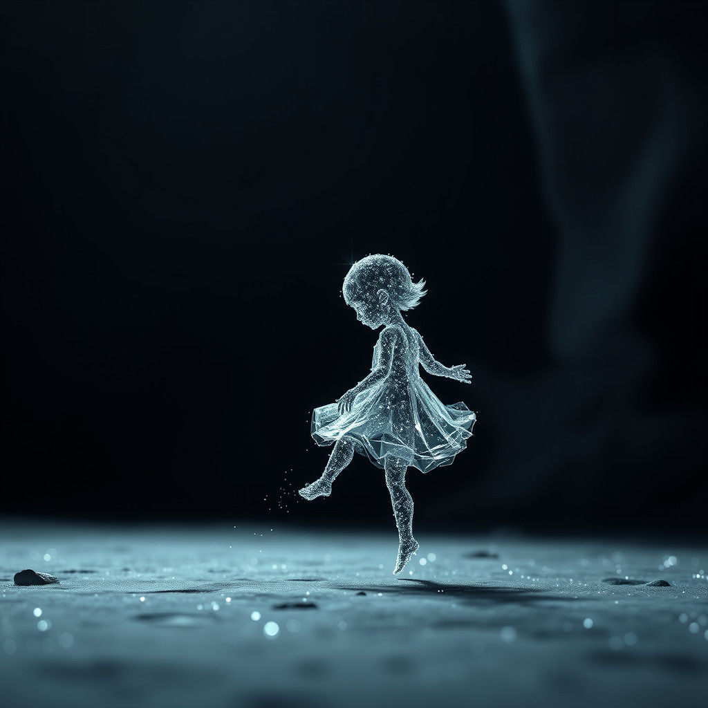 Ethereal Child Dances in Dreamlike Fantasy Art