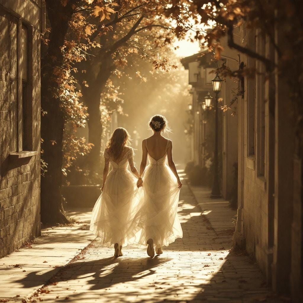 Painterly Photograph with Sepia Tones and Soft Focus