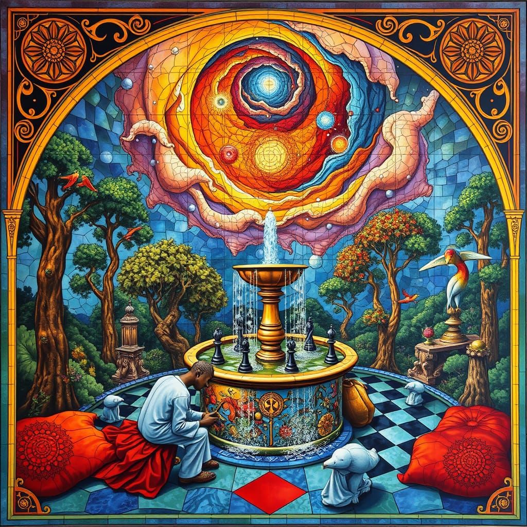 Psychedelic Utopia: Sacred Geometry in Bosch Style