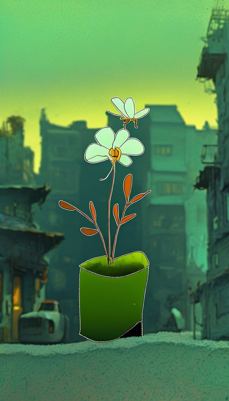 Whimsical Orchid Scene in a Singapore Flat