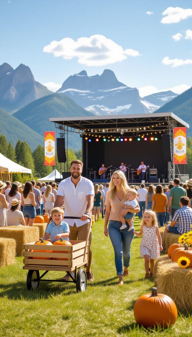 Joyful Summer Family Festival in 3D Style