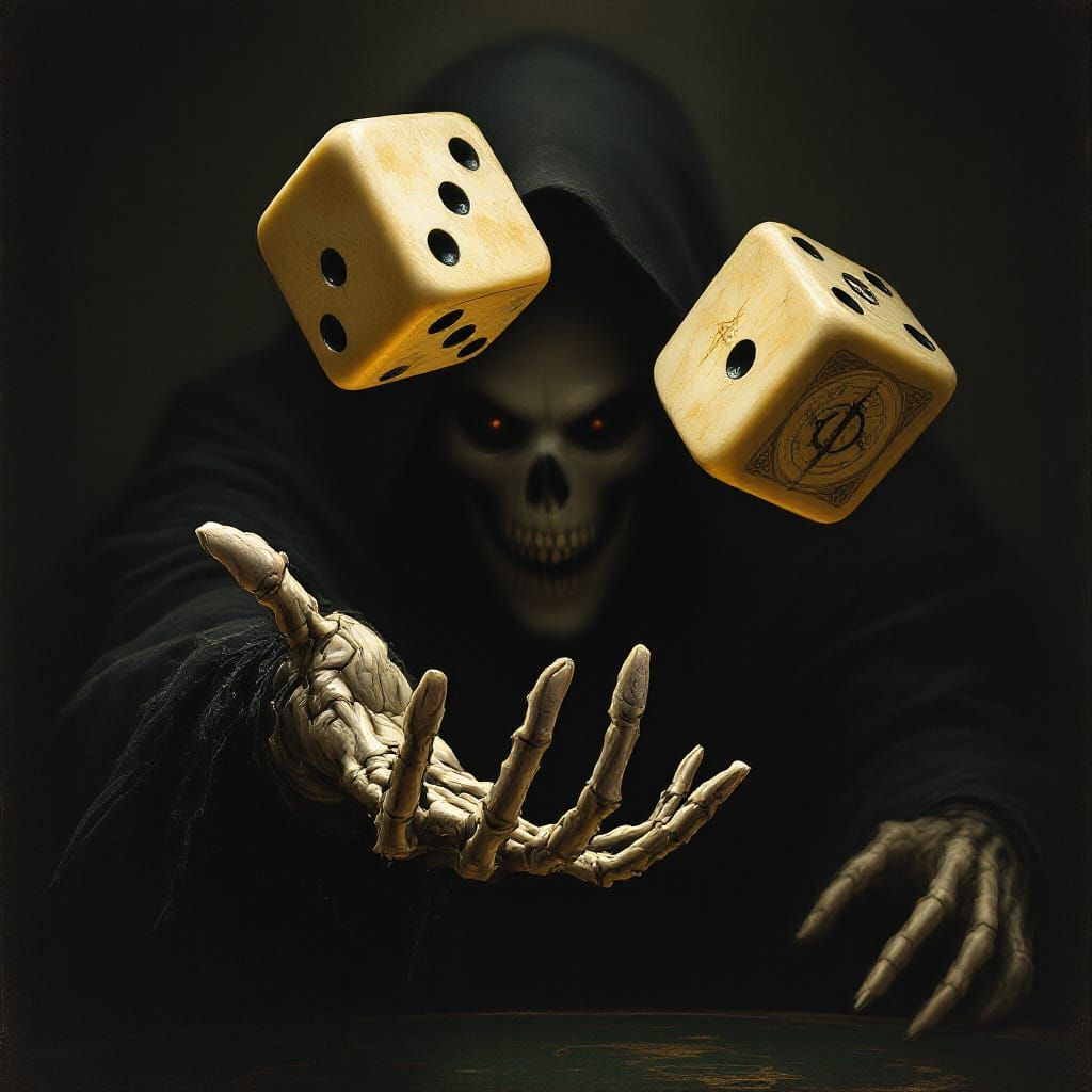 Grim Reaper's Dice: A Gothic Gamble