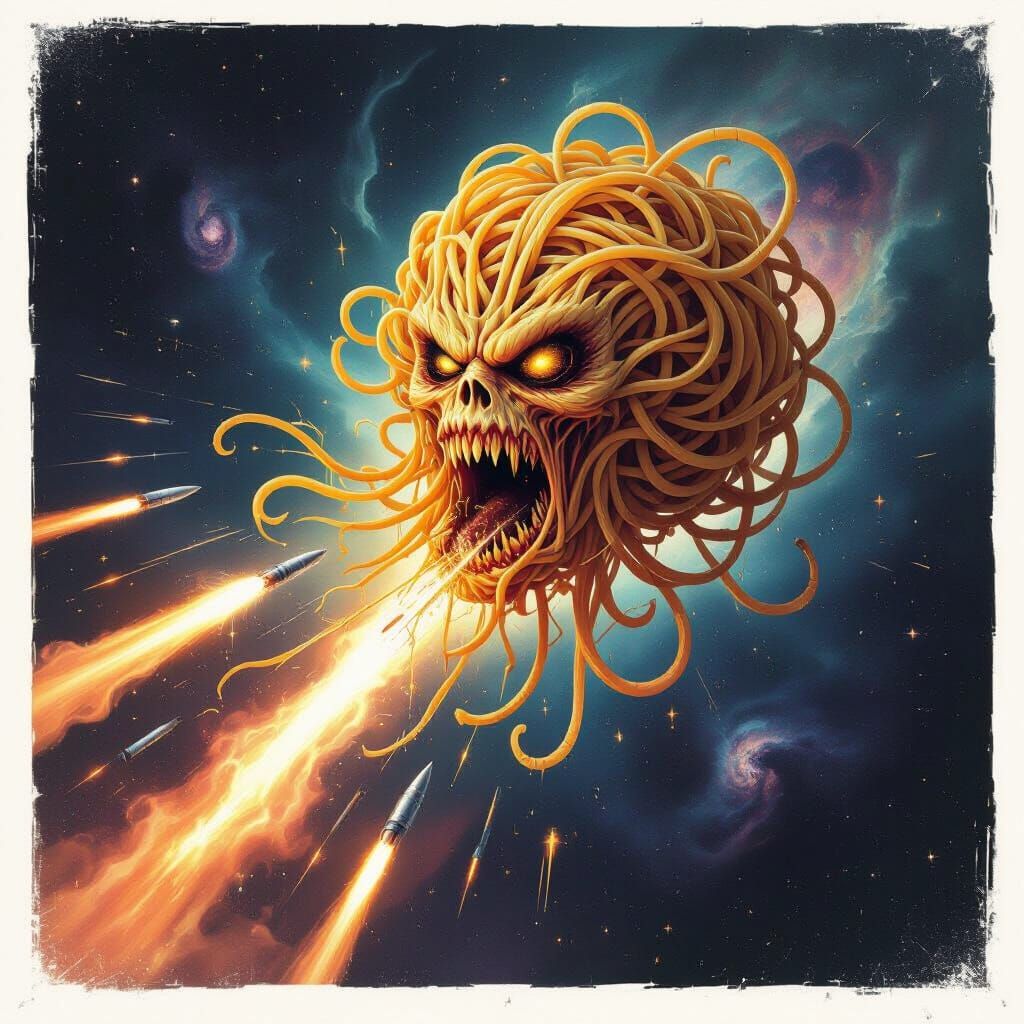 Cosmic Spaghetti Monster Emerges from Nebula