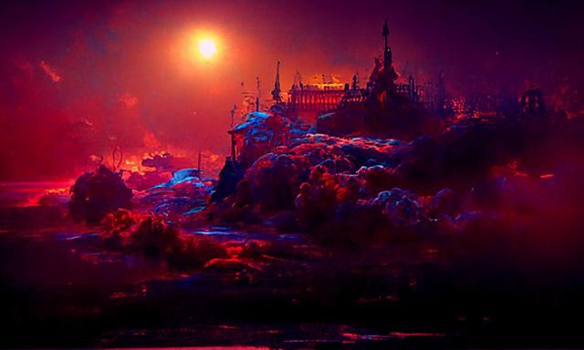 Night Cafe Inspired by Aivazovsky, Knab