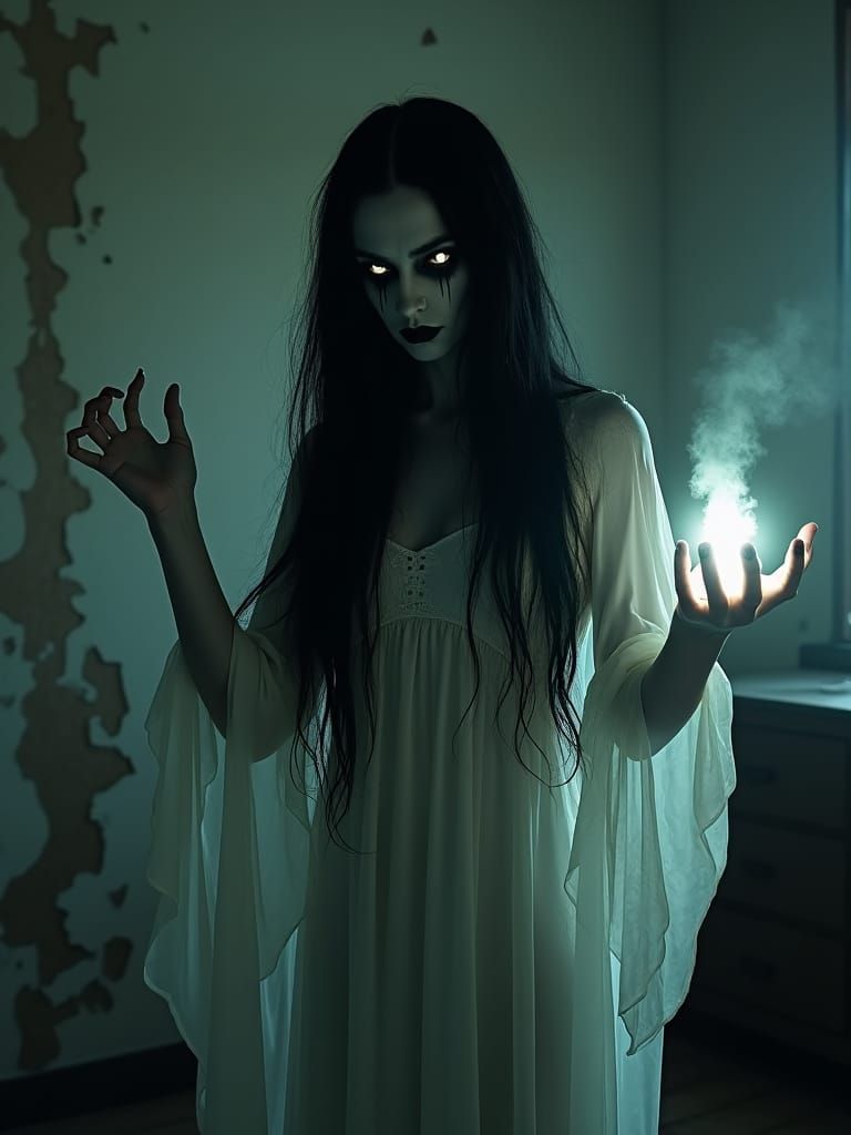 Haunting Ghoul in Spectral Ambiance