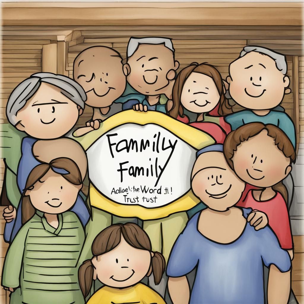 Family: A Detailed Matte Painting in Fantasy Style