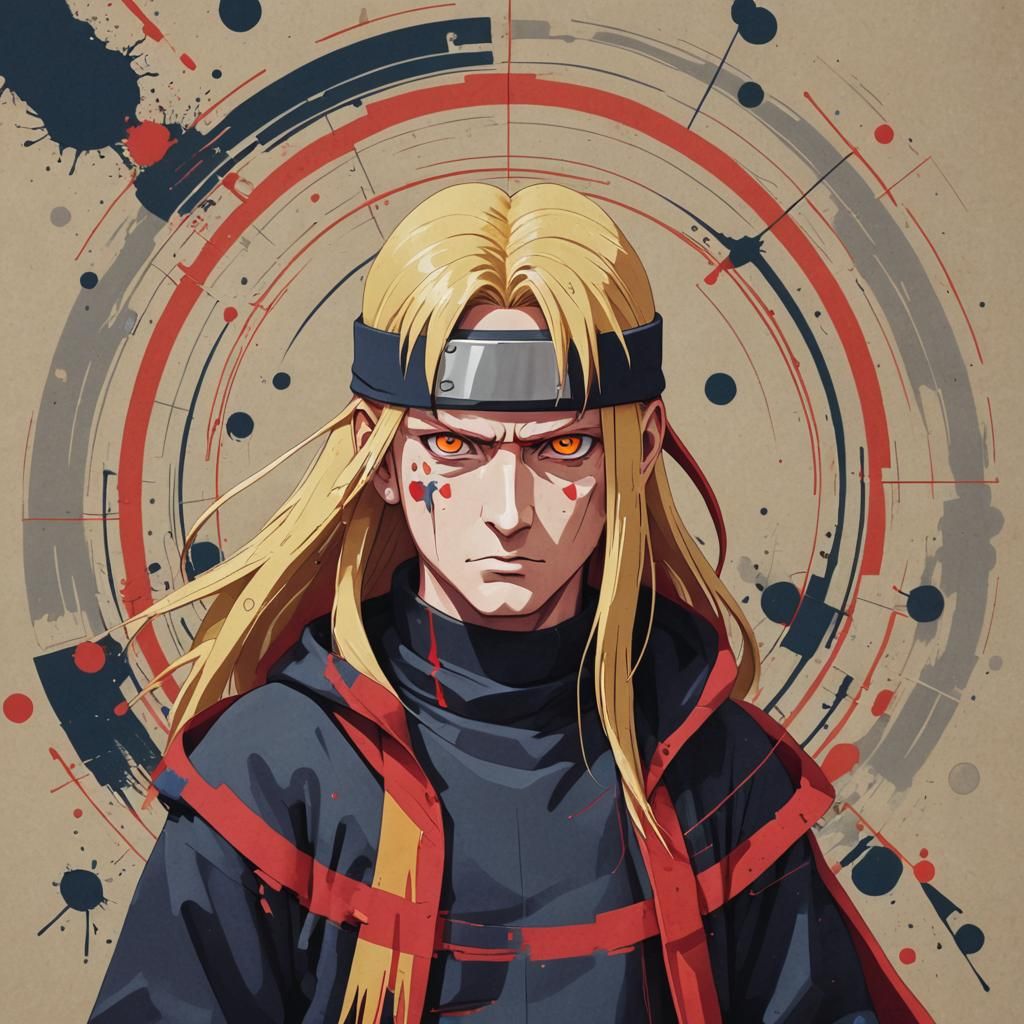 Deidara as Superflat Claymation Pop Art