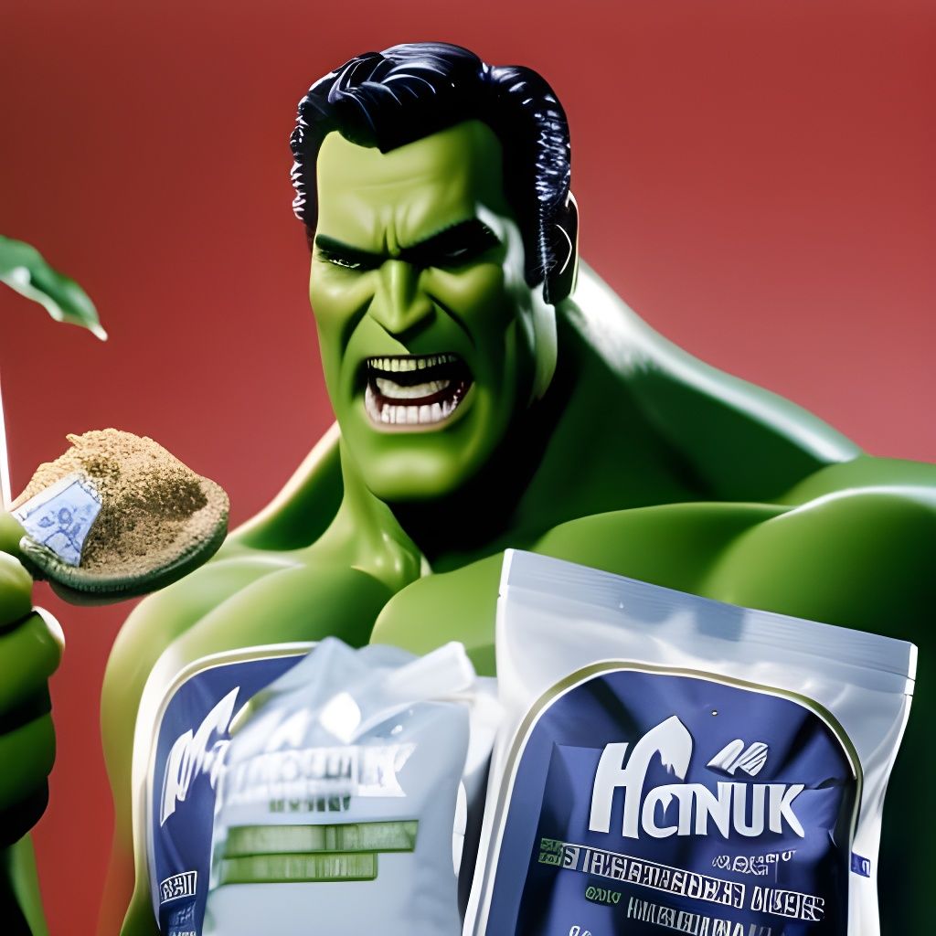 Bruce Campbell as Hulk Eating Dog Food