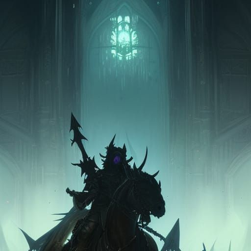 Death Knight Concept Art in Dark Fantasy Style