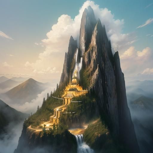 Mountain of nachos with cheese flowing out