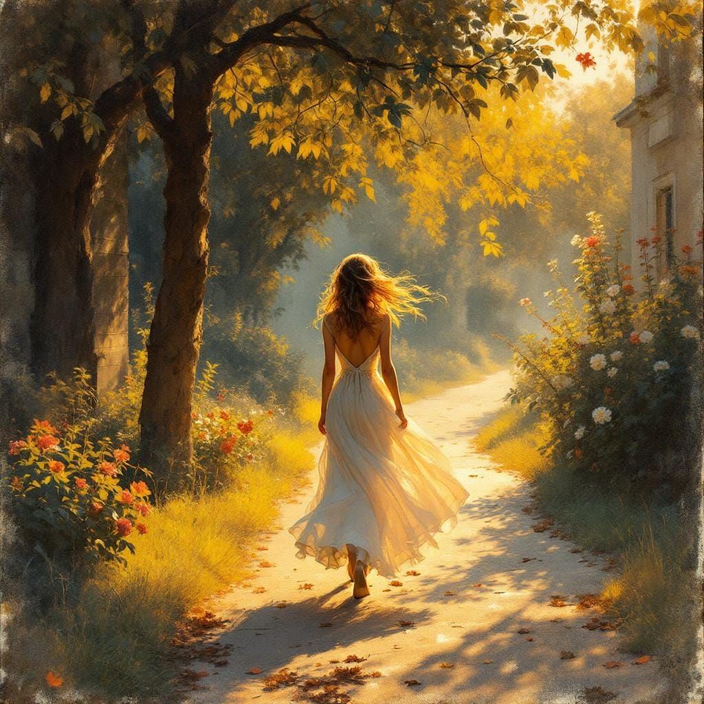 Heroic Mythology Bathed in Luminous Warm Light