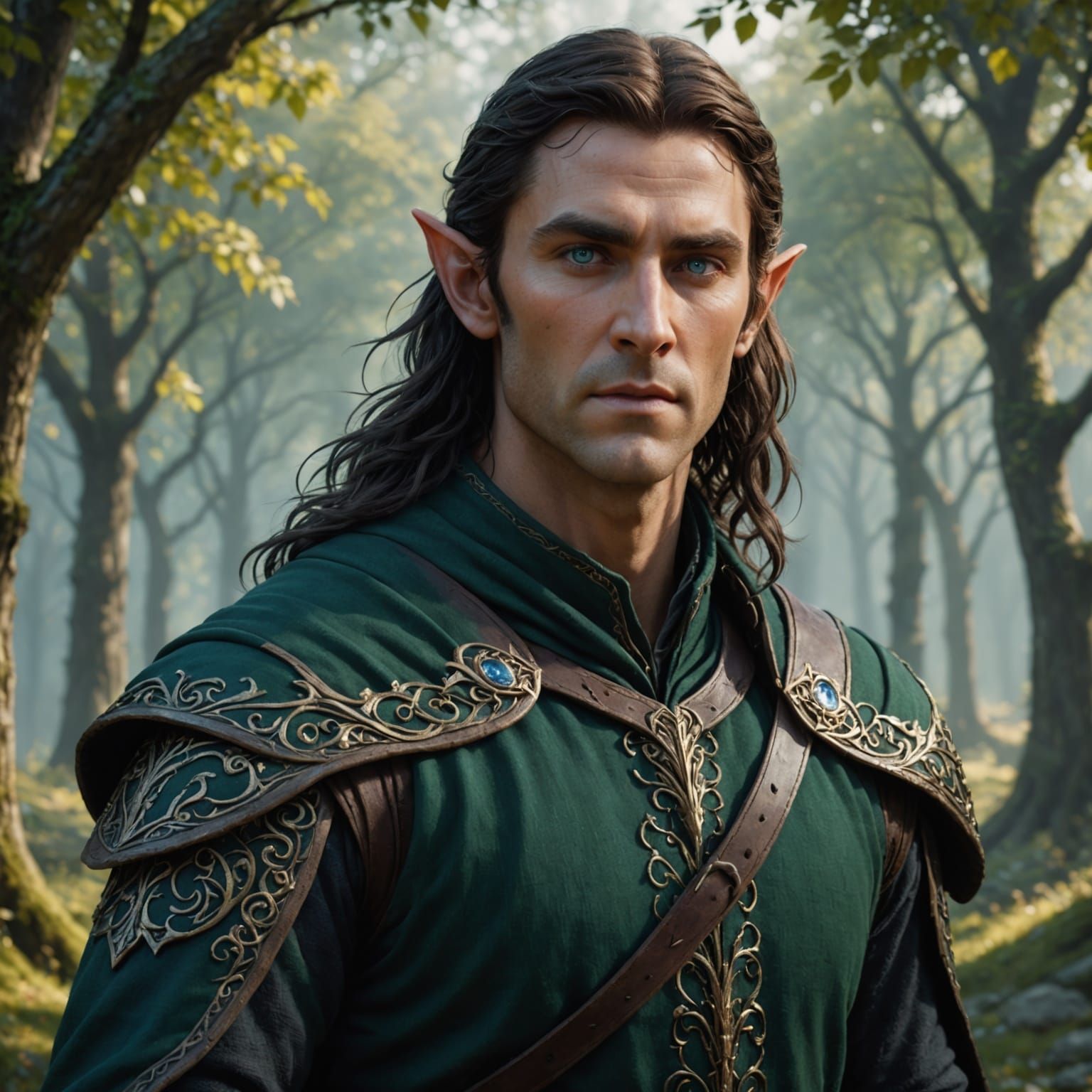 Elegant Dark Elf Male in Breeze