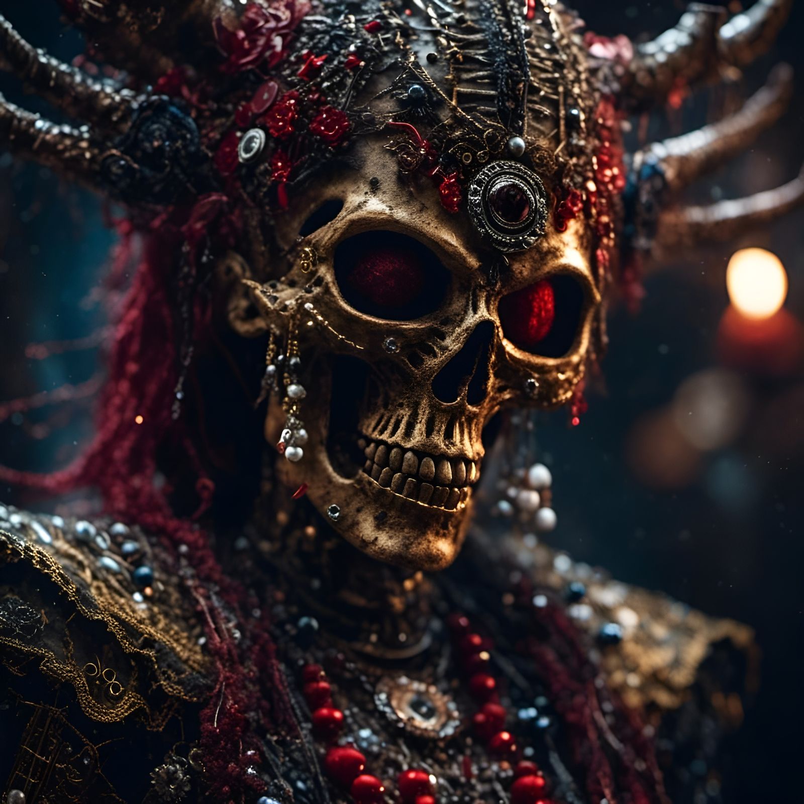 Photorealistic Voodoo Doll Close-up