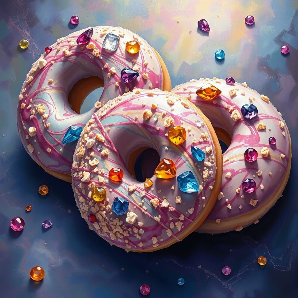 Fairy Tale Donuts with Precious Stones