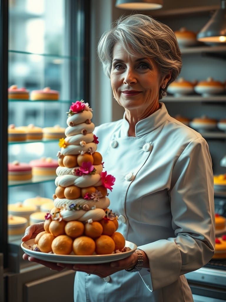 a towering croquembouche 2