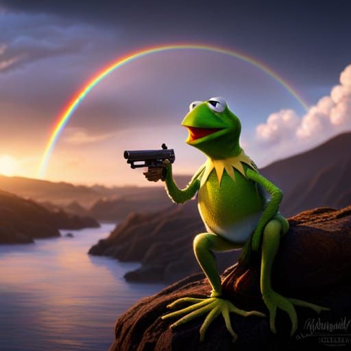 Kermit the Frog with a Gun: "Rainbow Connection"