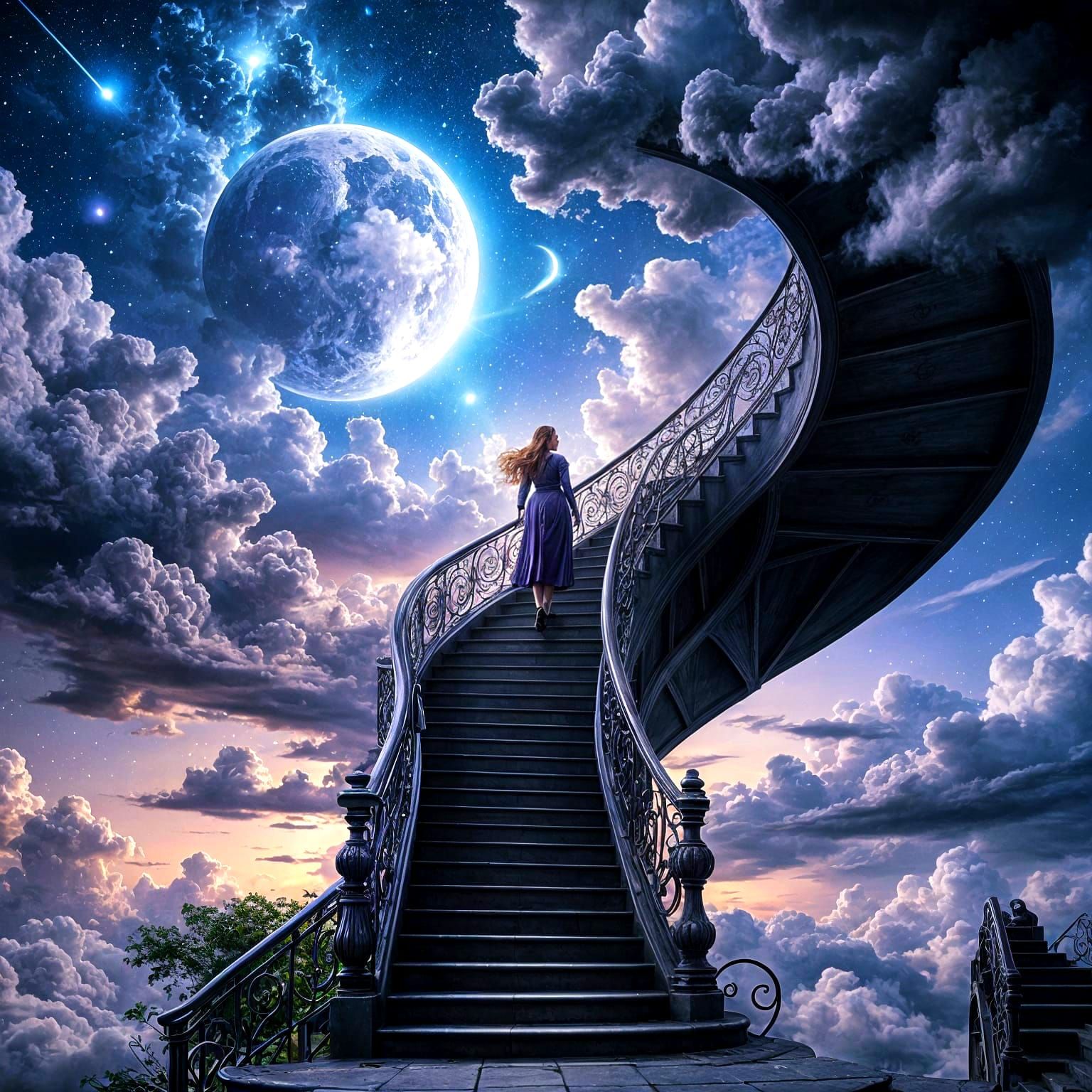 Epic Cosmic Staircase Ascends into the Galaxy