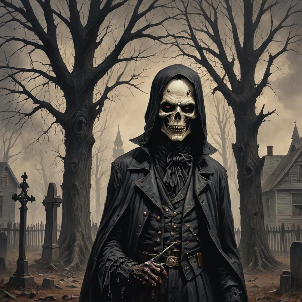 Sinister Gothic Americana Scene