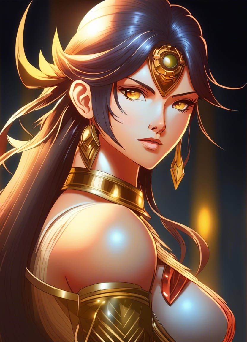 Goddess in Ancient Toga, Anime Style