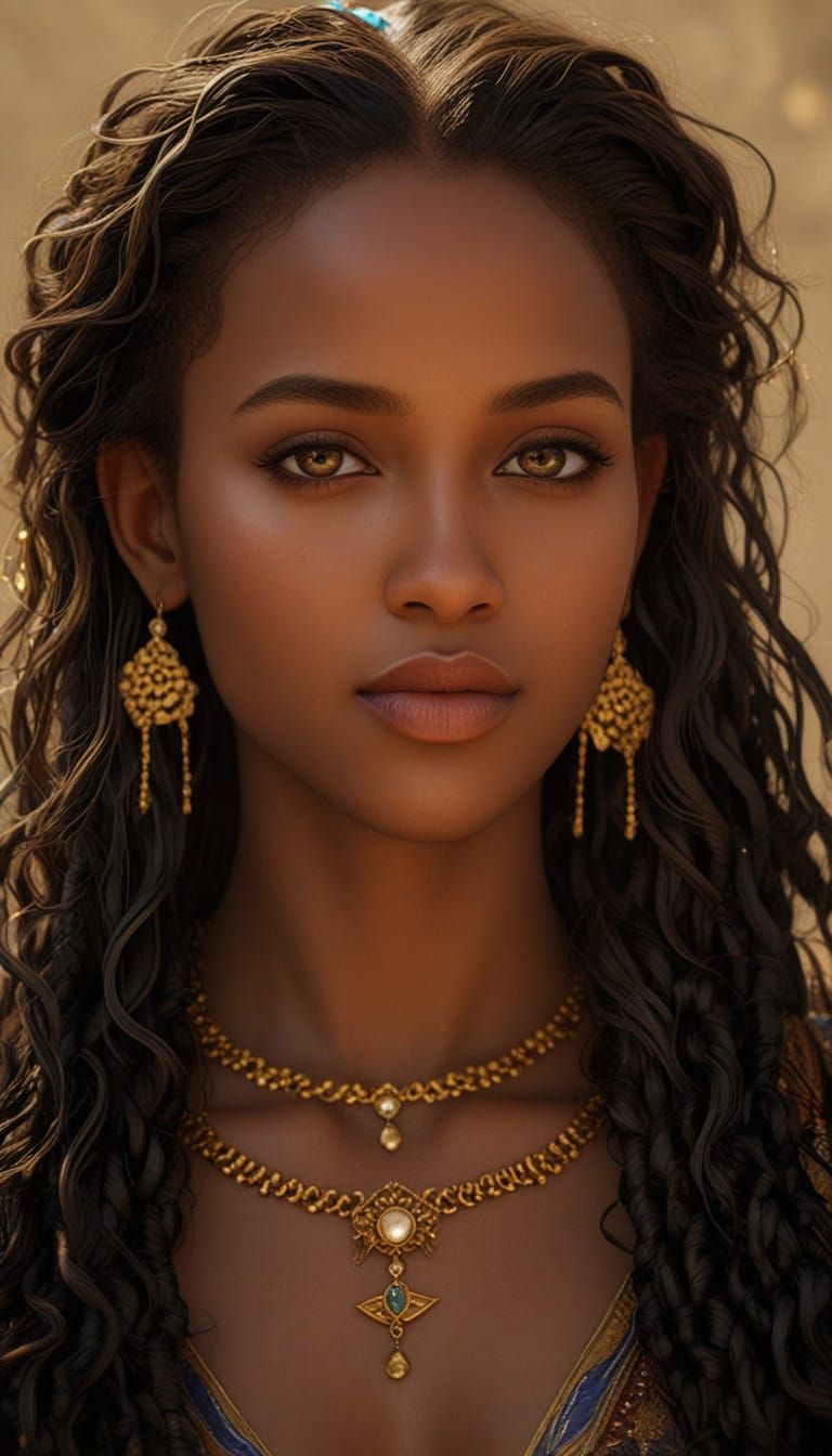 Somali Princess in Regal Splendor