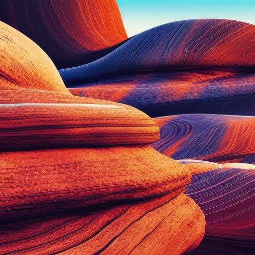 The Wave Rock Formation in Arizona and Utah