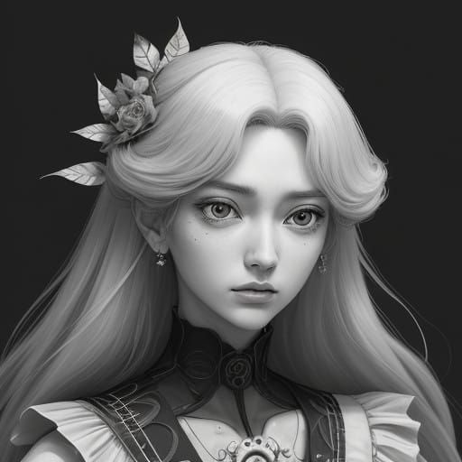 Princess Peach, a youthful, elegant, and slender figure with...