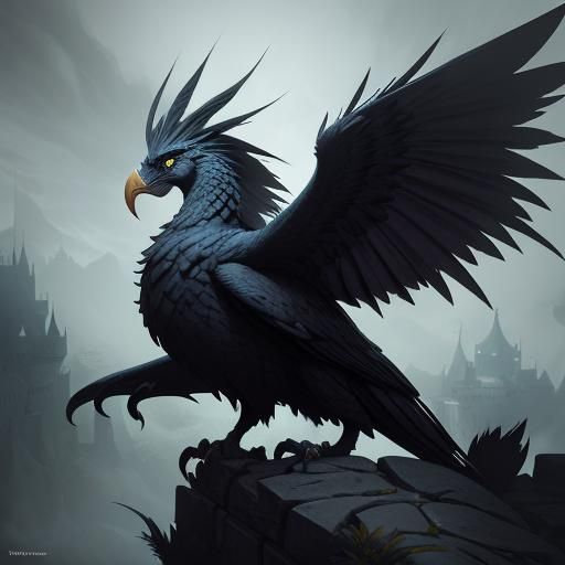 Gryphon Landing: Dark Fantasy Concept Art