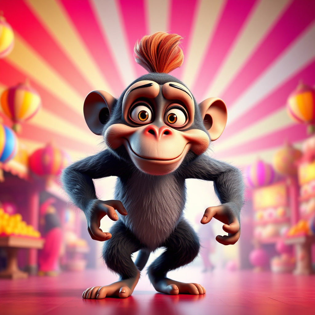 Apu from Aladdin in 3D Digital Art