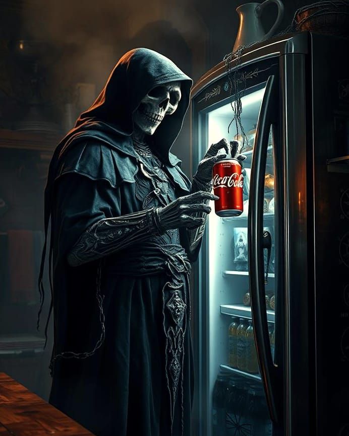 Noir Horror Grim Reaper's Refreshment