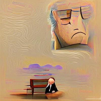 Pensive Lawyer Contemplates Life's Regrets