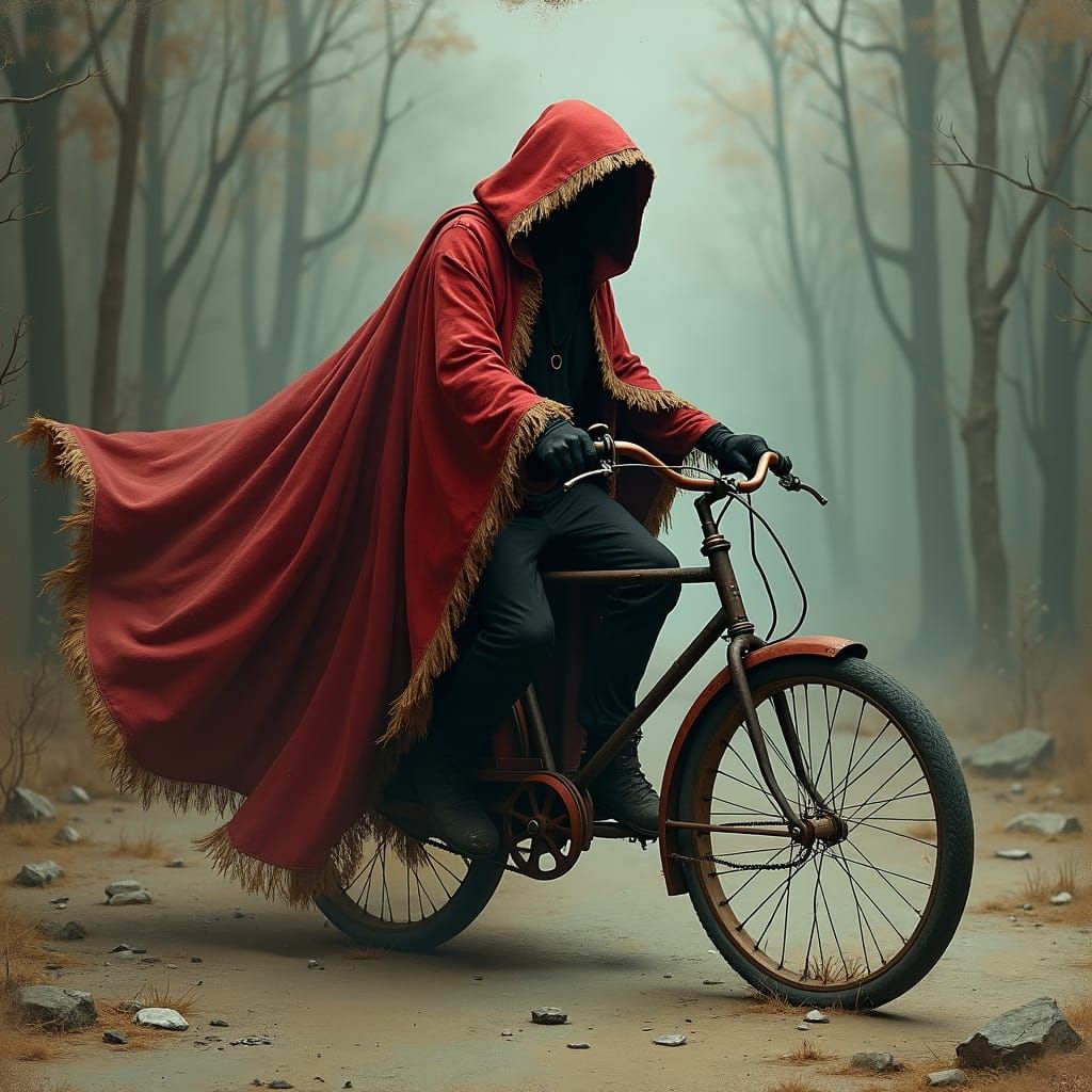 Death Rides a Bicycle in Moody, Cinematic Style