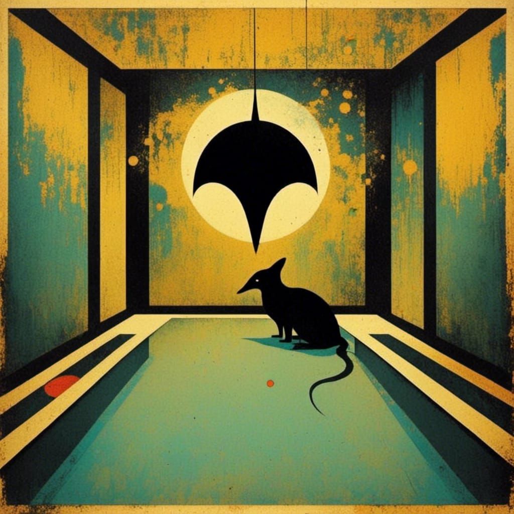 Surreal Dream: Strange Animals in Observation Room