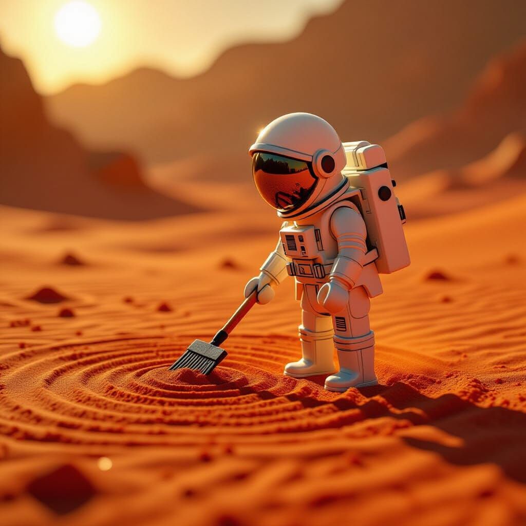 Playmobil Astronaut's Zen Garden on Mars