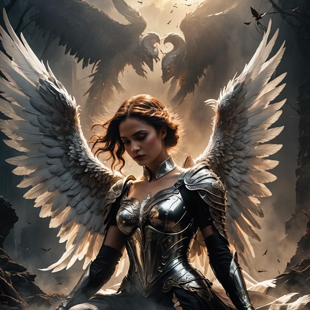 Fallen Angel Movie Poster: Digital Matte Painting