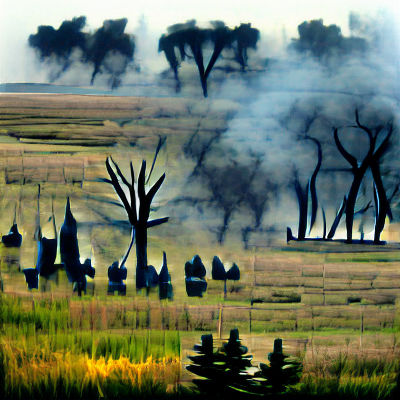 Desolate Barren Landscape