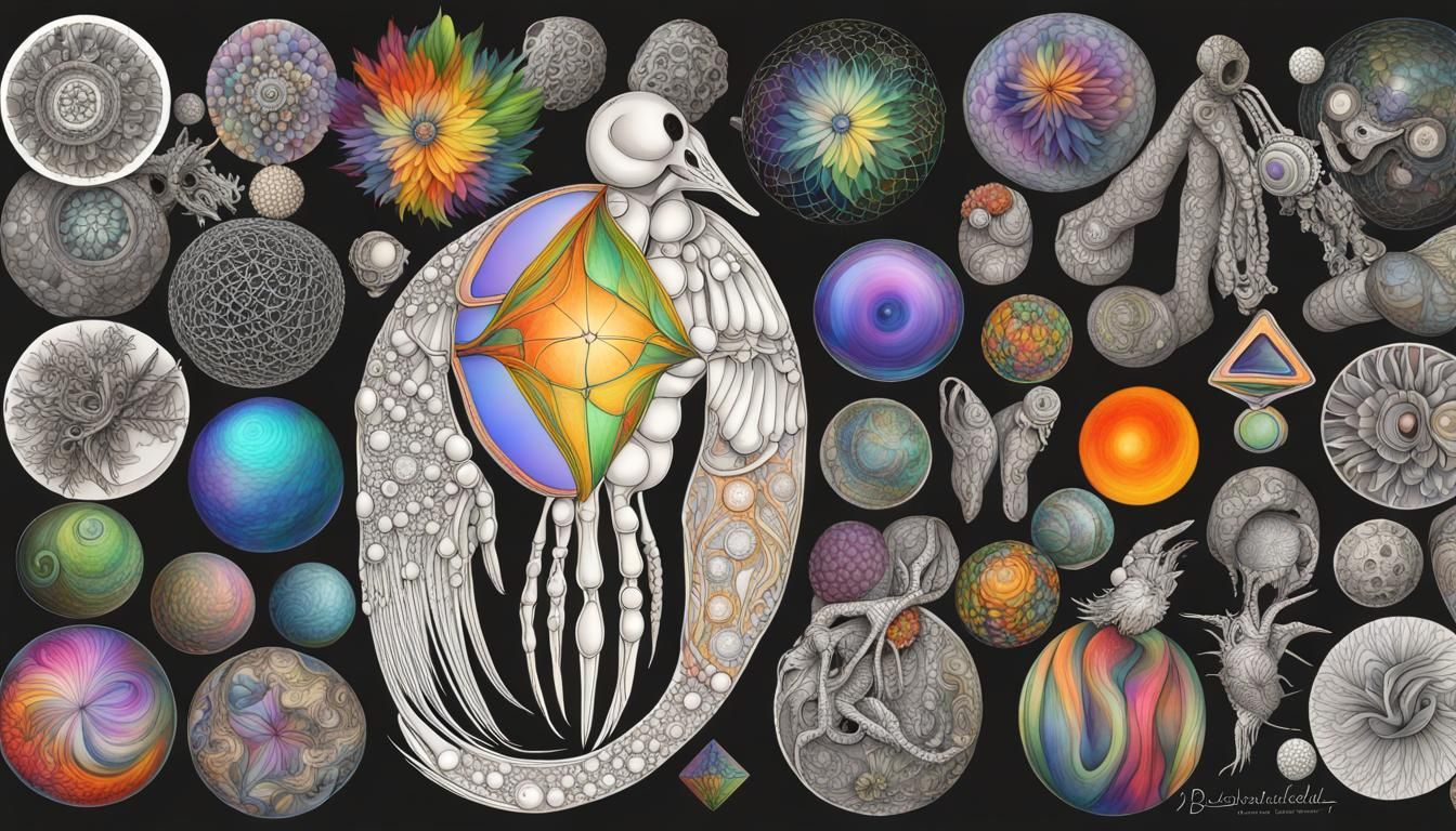 Fractal Flora with Skeletal Elements in Quantum Zentangle