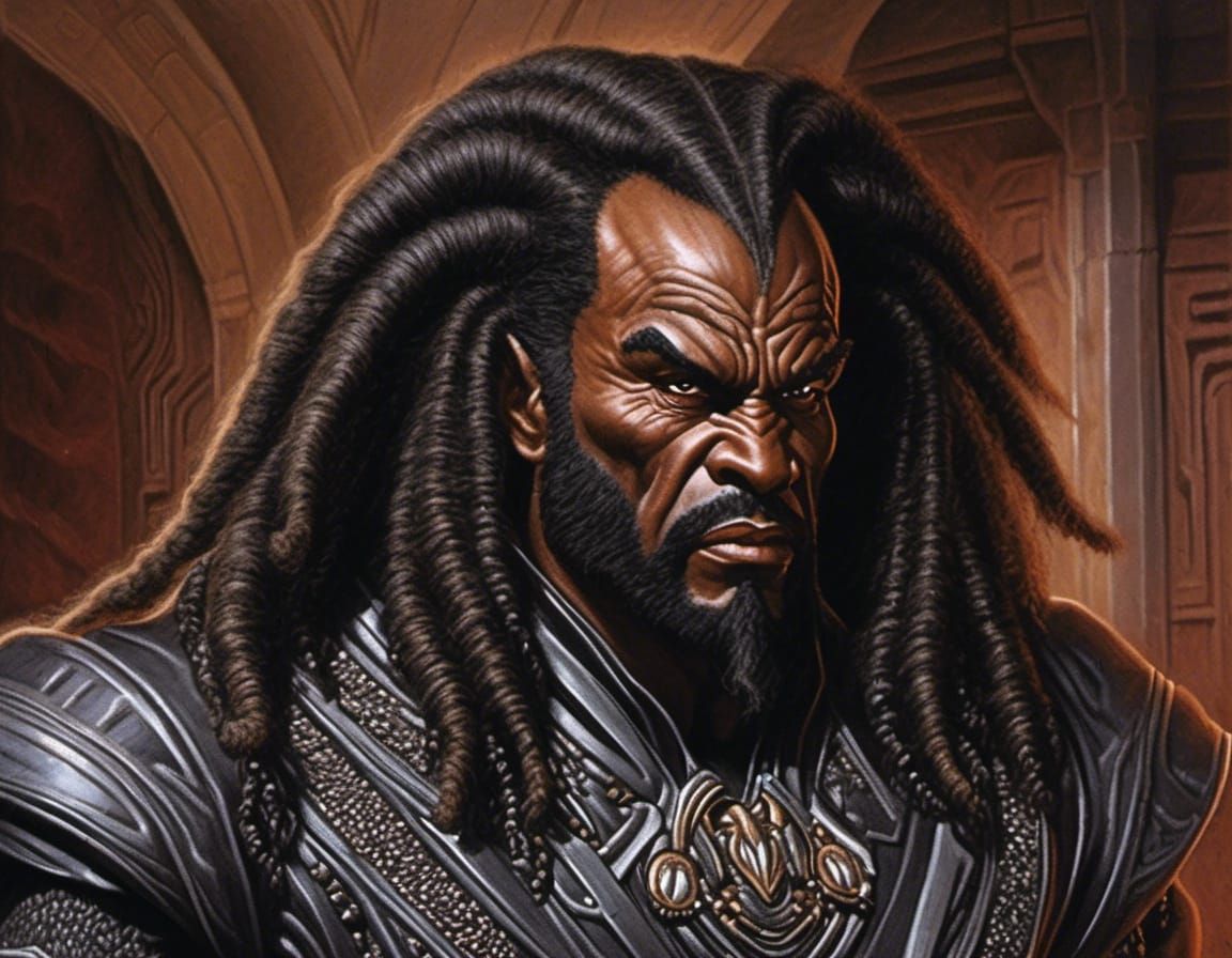 Klingon Warrior in Business Suit on Wall Street