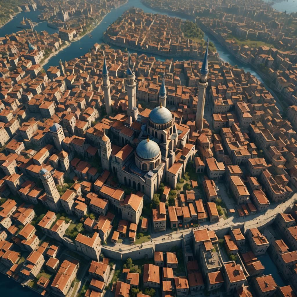 Ottoman Empire Conquest: Detailed Matte Painting